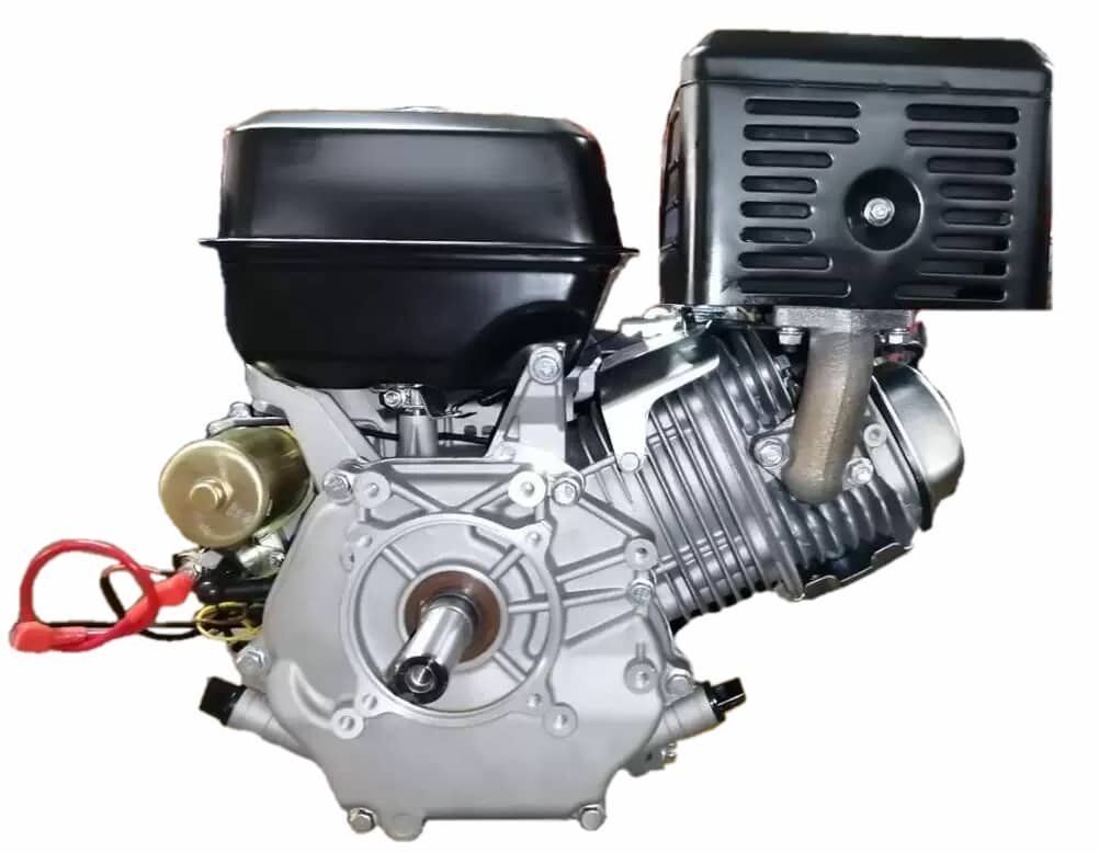 Motore GN460 18 hp avvio elettrico albero cilindrico 25 mm 3 alt=motore a scoppo BS460 18hp vista albero